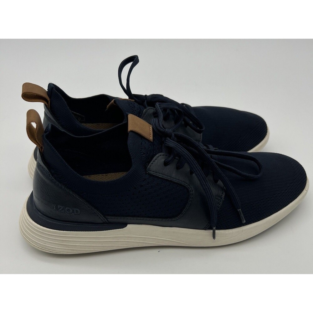 IZOD Men's Bannister Memory Foam Lace-up Sneaker Shoes - Pick Size - Navy Sz 10